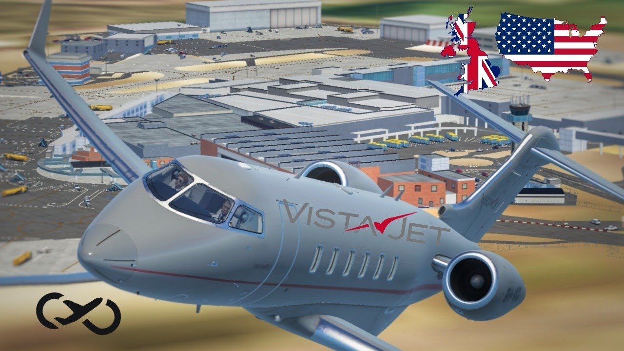 [4K] Infinite Flight | London Luton (LTN) - La Guardia (LGA) | VistaJet | Challenger 350
