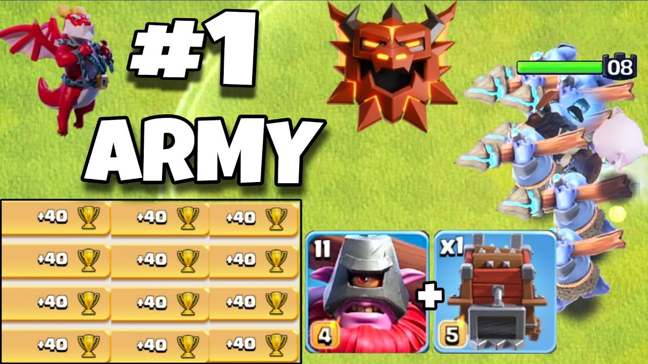  STOP Using Other Armies... Use This One! in Legend League! Best th18 attack strategy in coc
