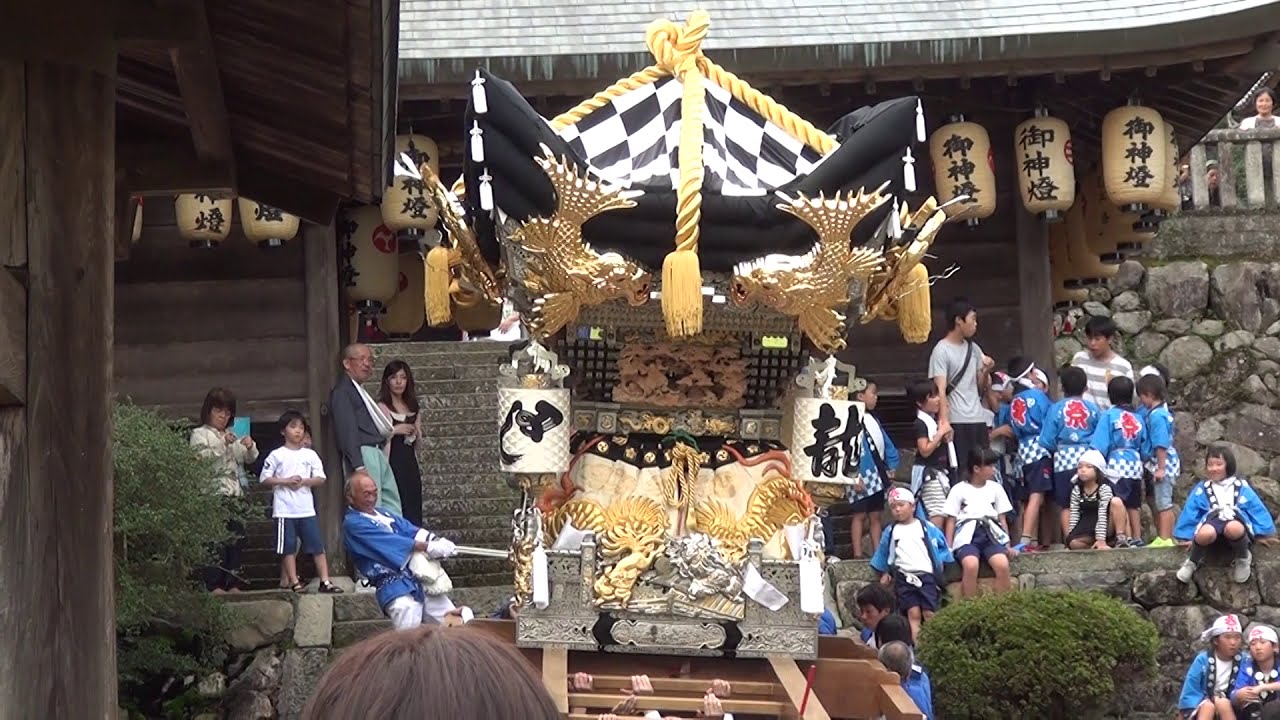 播州秋祭り 播磨国二宮荒田神社 秋季例祭 的場屋台 鳥居前 平成30年