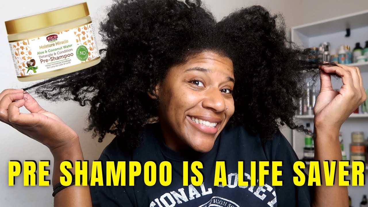 BABY! This African Pride Aloe & Coconut Water Pre-shampoo is FIRE!