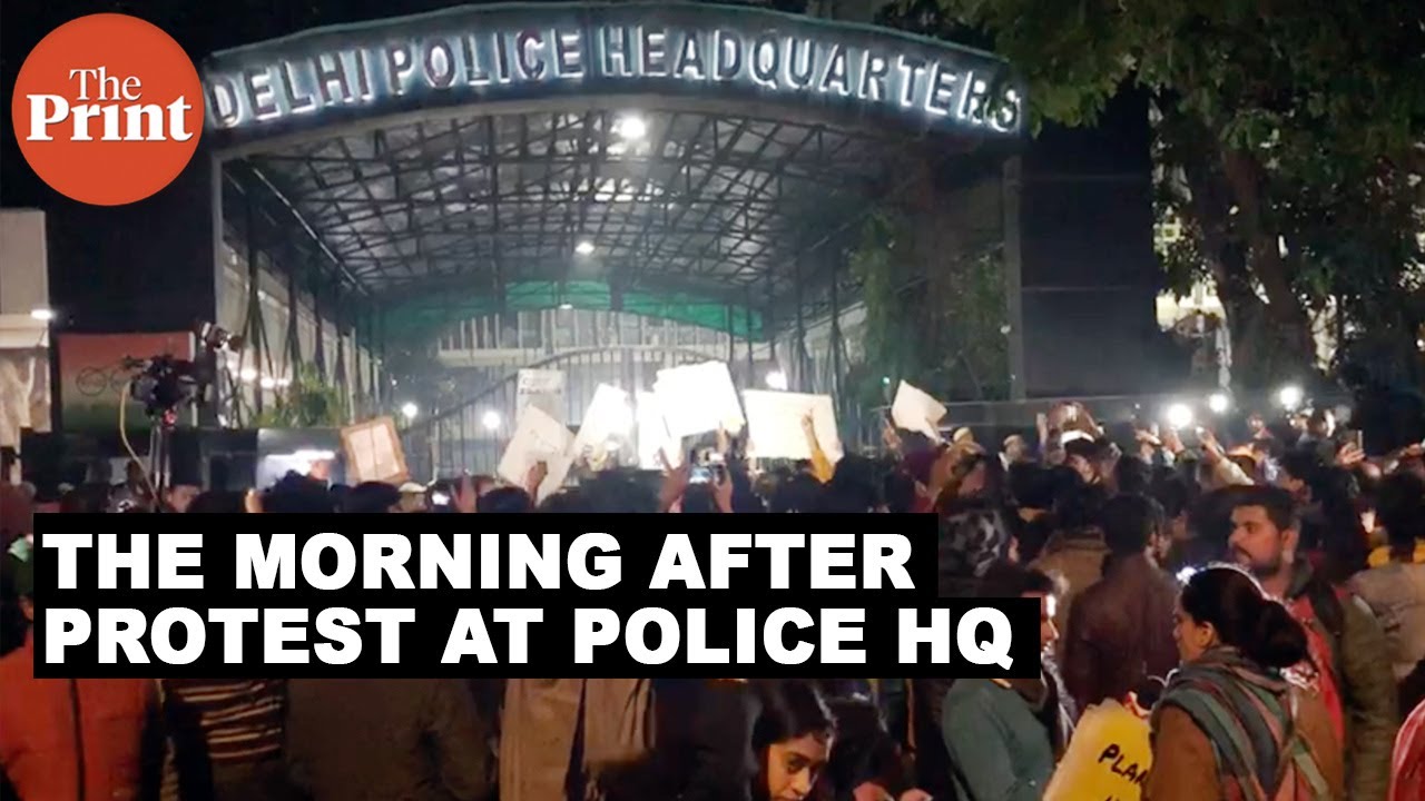 The morning after: Tight security outside Police headquarters even as students vacate protest spot