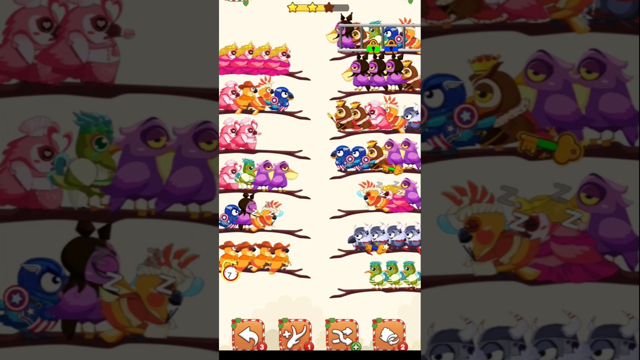 Birds Level 220 🐦 Perfect Aim! | Game Shorts &ndash; Playhub #shorts #playhub