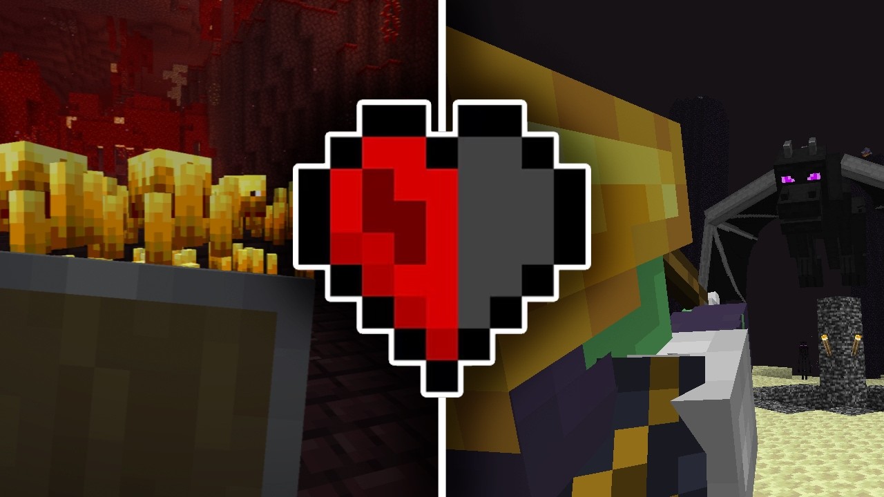 Przechodzę Minecraft Hardcore mając tylko p&oacute;ł serca