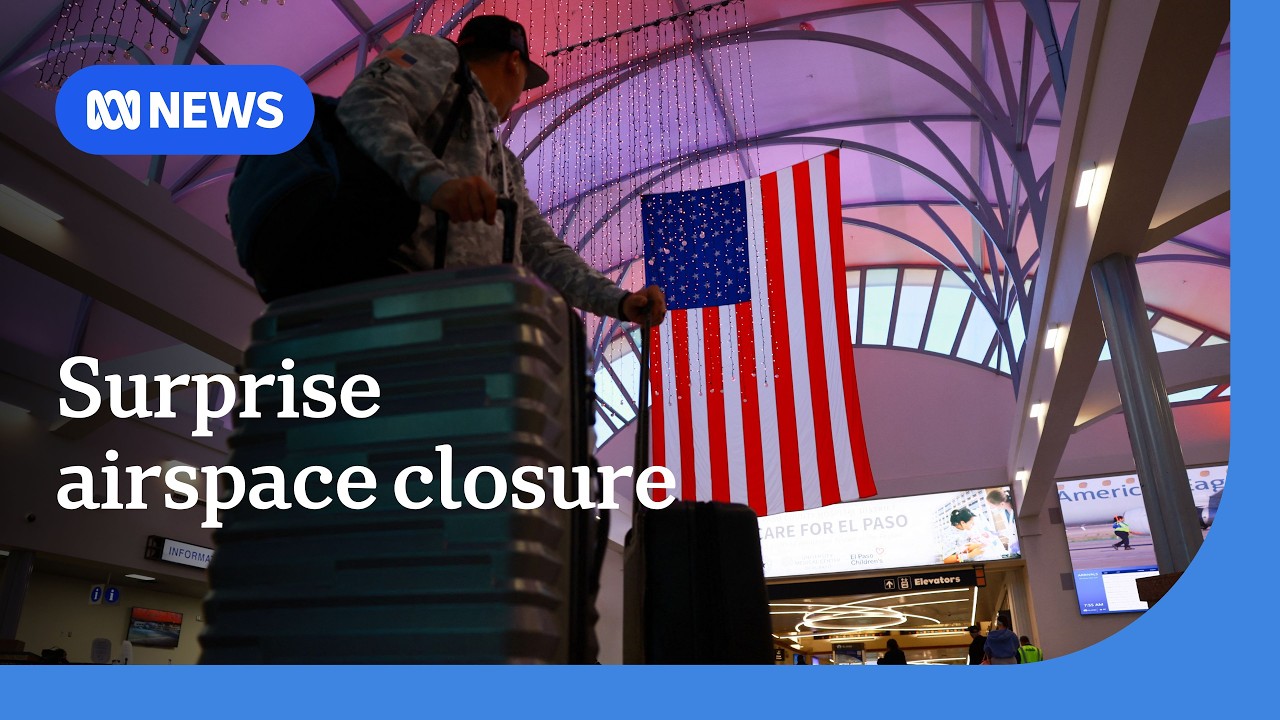 Chaos and confusion after shock airspace closure in El Paso | The World | ABC NEWS