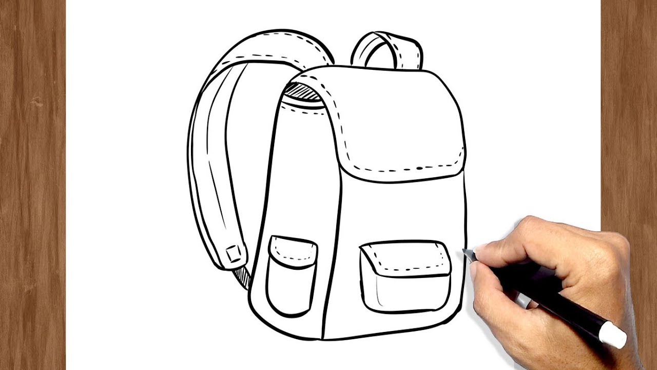 How to Draw School Bag