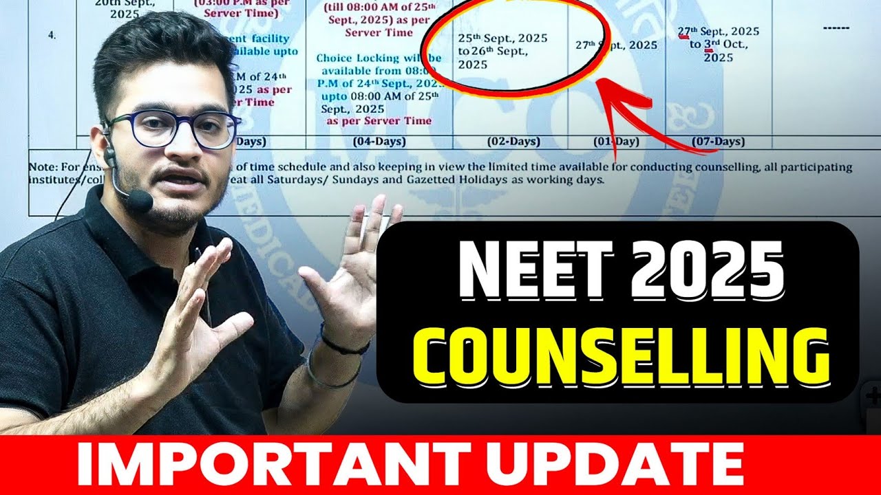 NEET 2025 Counselling - IMPORTANT UPDATE 🚨 || NEET Counselling