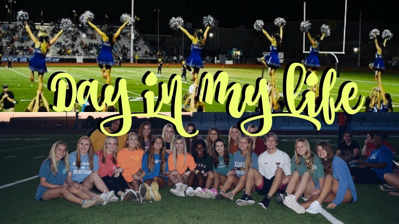 DAY IN THE LIFE OF A CHEERLEADER: SENIOR SUNRISE & FNL | Erin Alexis