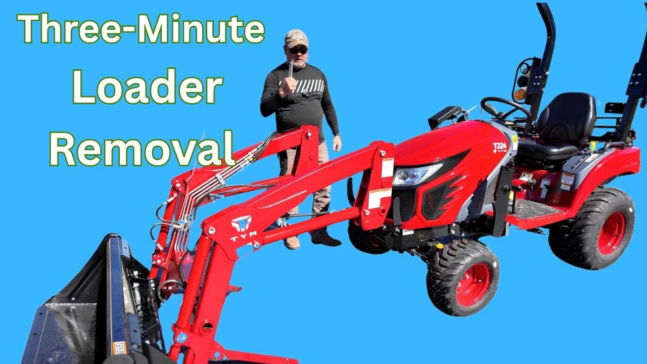 TYM T224 Loader Removal -  Small Tractor