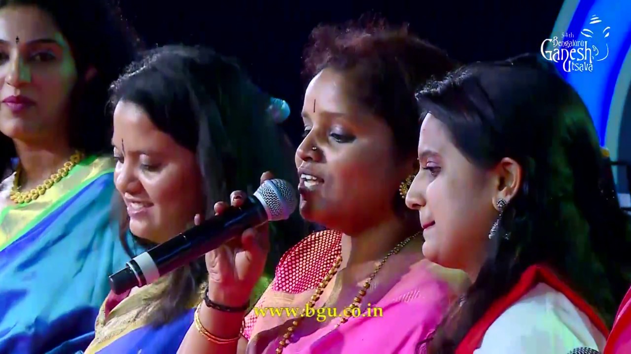 MEDLEY OF S. JANAKI'S FILM SONGS |All Women's Band of BGU | 54th Bengaluru Ganesh Utsava 2016