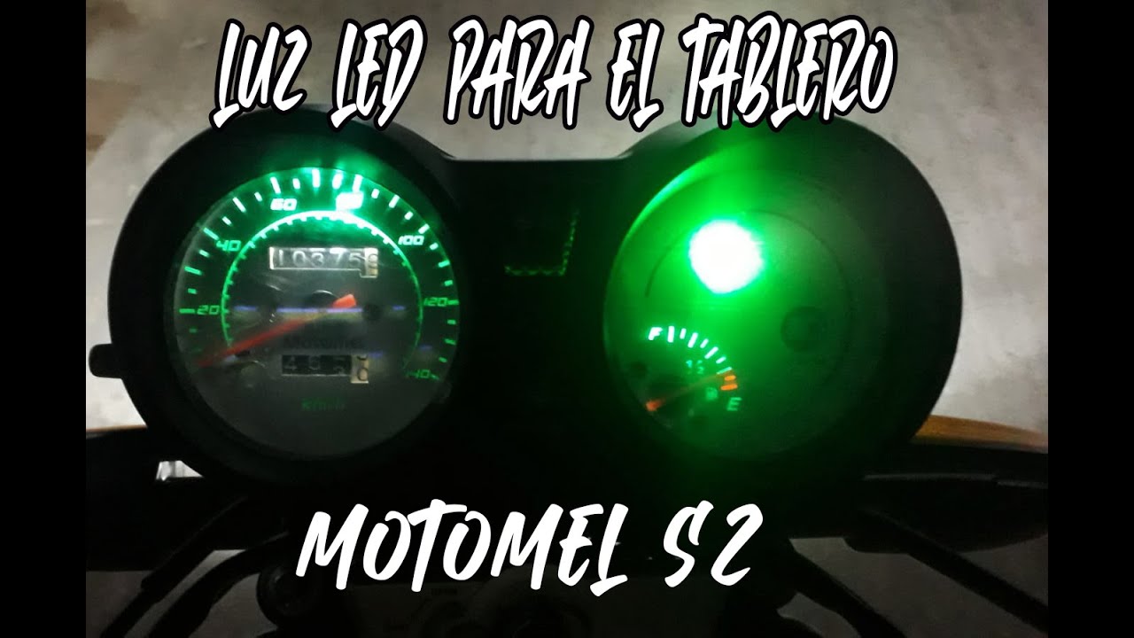 MOTOMEL S2 | CAMBIO DE LUCES EN EL TABLERO | TABLERO CON LED