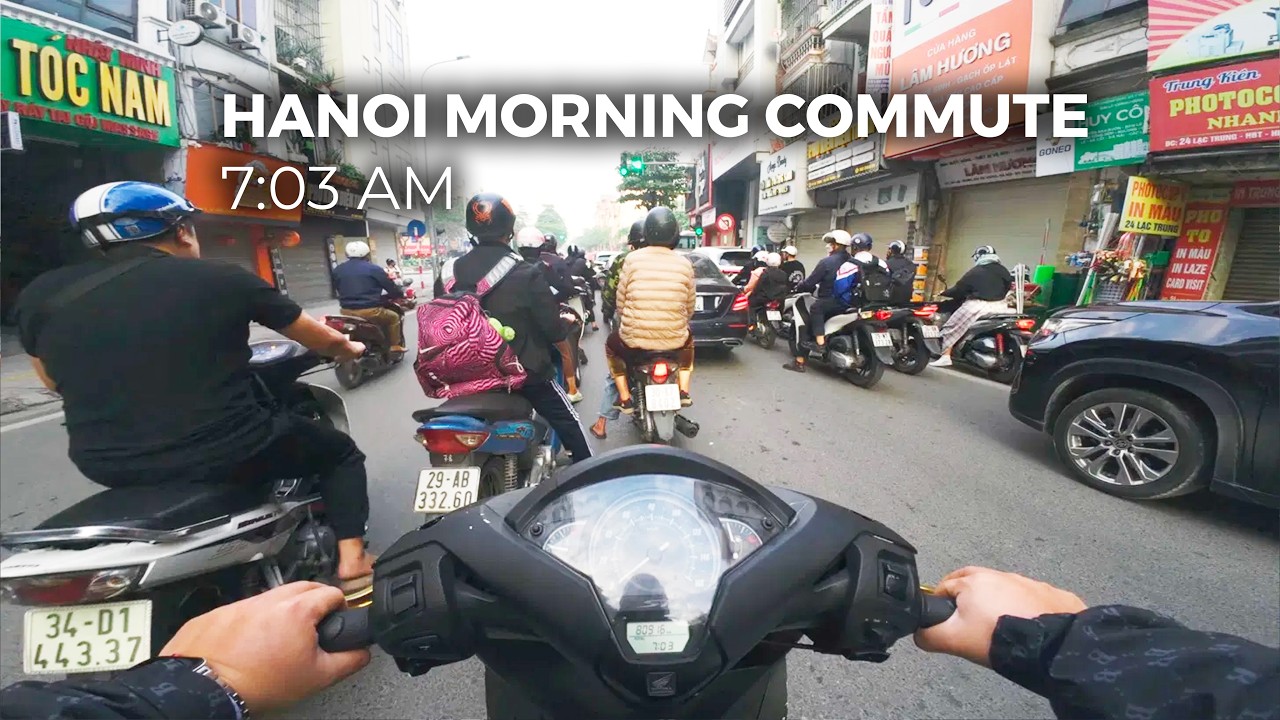 Vietnam Morning Ride | Motorbike POV | Real Street Sounds