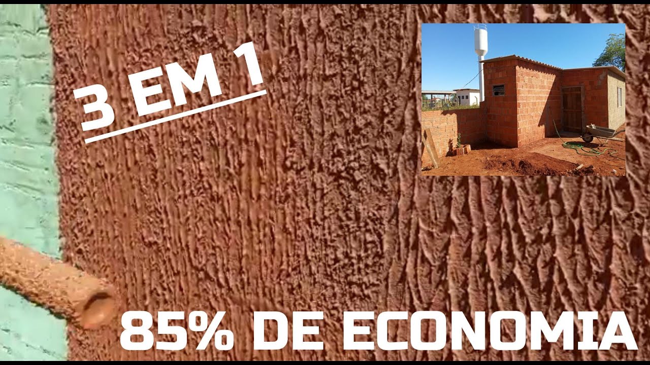 NOVA  F BARATO [ REBOCO + TEXTURA+PINTURA  TUDO EM UM SÓ ]  pedreiro ninja ataca de novo