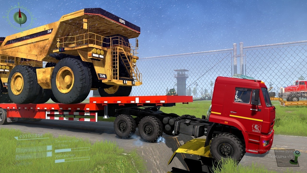 SpinTires: MudRunner GamePlay | Truck vs Extreme Broken Road with Speed Bumps | #MudRunner