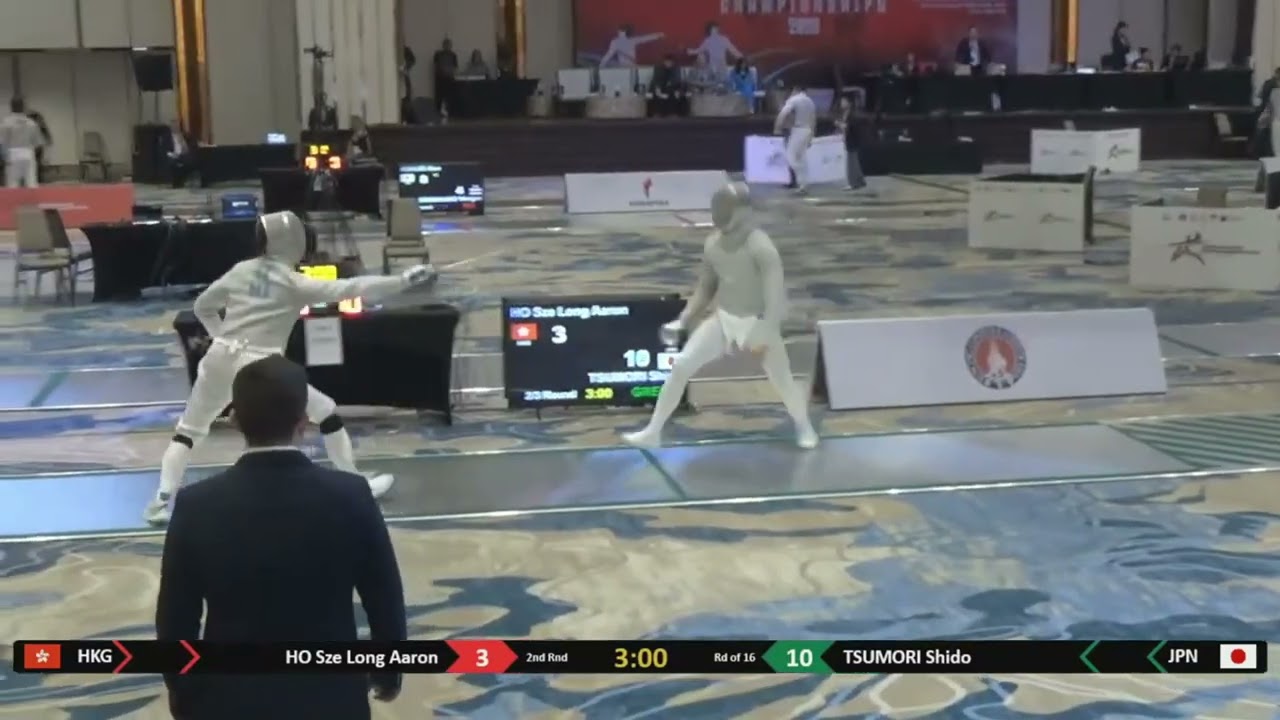 Asian Champs 2025 SMS - L16 - Aaron Ho HKG v Tsumori Shido JPN