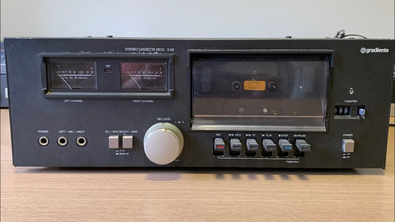 Conserto: Tape Deck Gradiente S-96