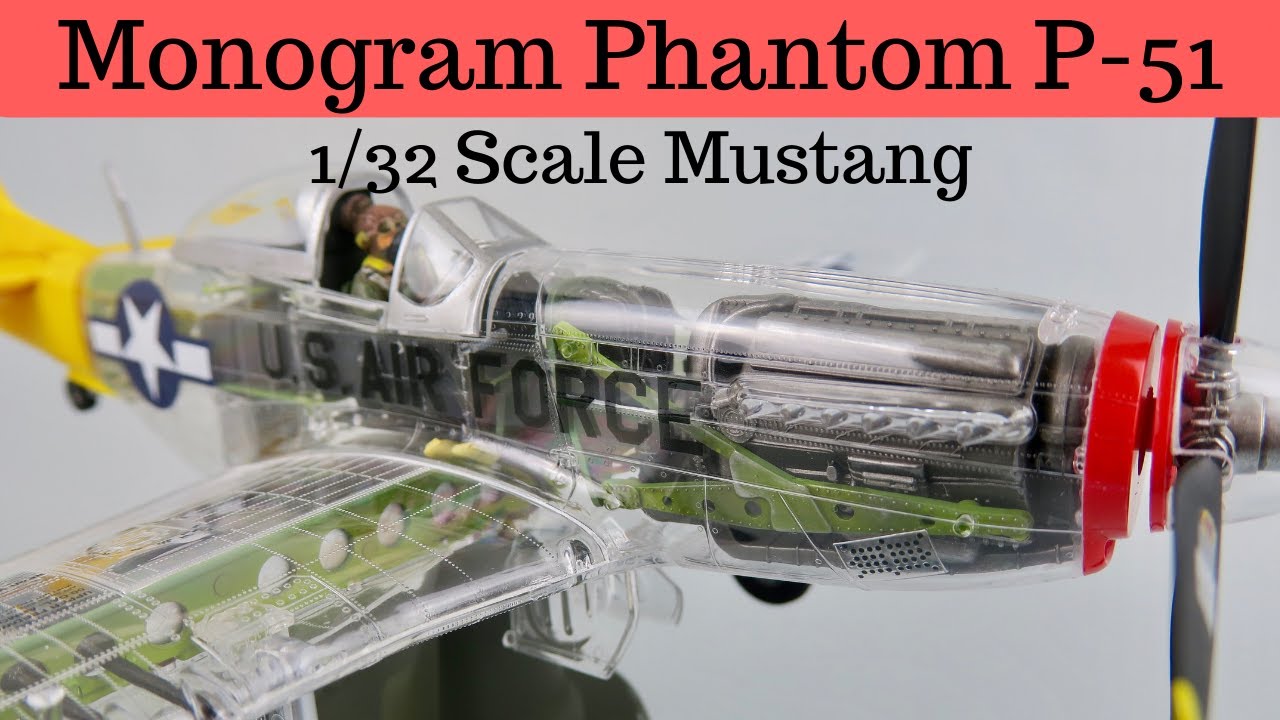 Модель самолета Phantom P-51 Mustang от Monogram в масштабе 1/32!
