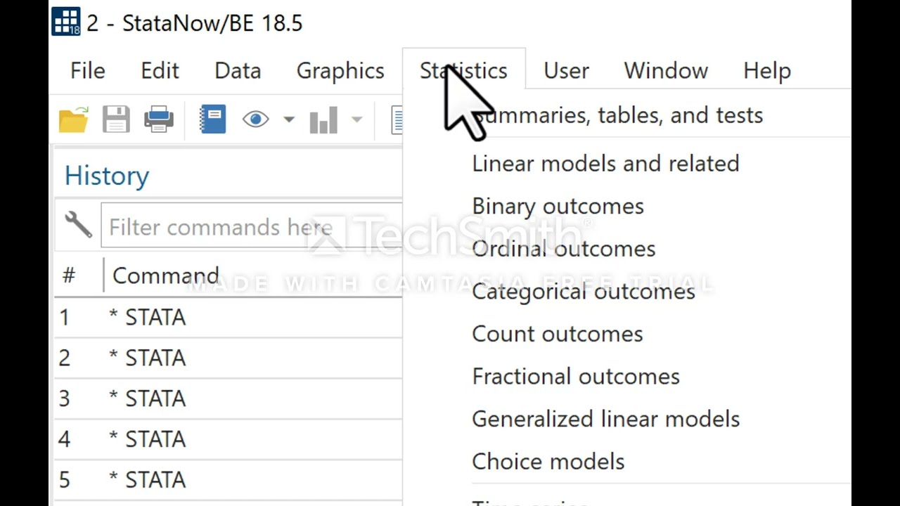 Stata for beginner (statistical analysis) #stata #rstudio #analysis #data