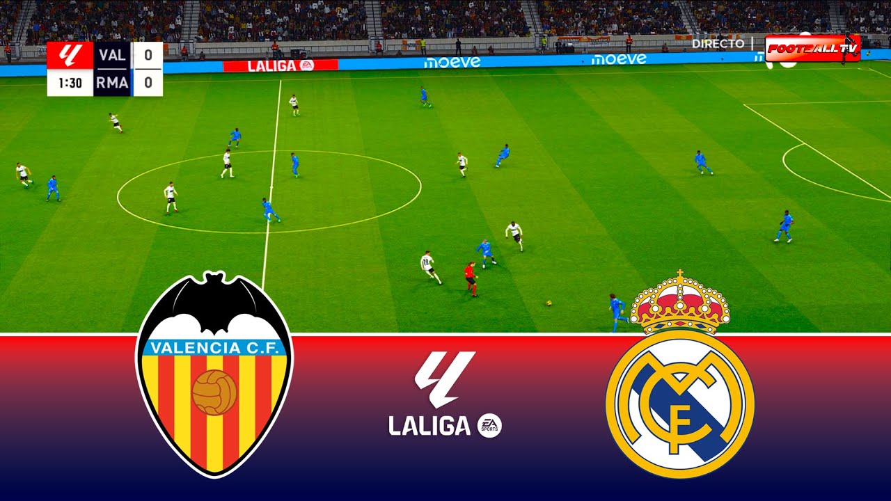Valencia vs Real Madrid - Spanish La Liga 2025/26 | Full Match All Goals | Pes 21 Gameplay