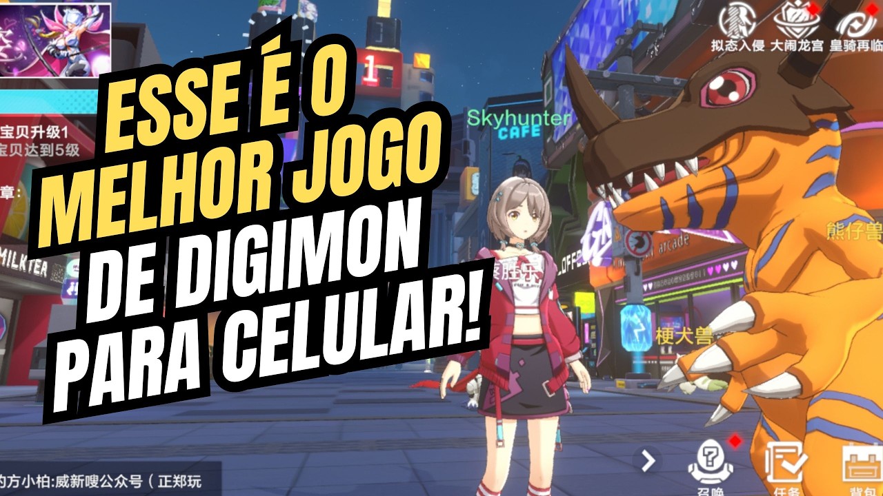 ⭐IMPOSS&Iacute;VEL N&Atilde;O GOSTAR! Esse &eacute; o melhor jogo oficial de DIGIMON para celular em 2026!!!⭐