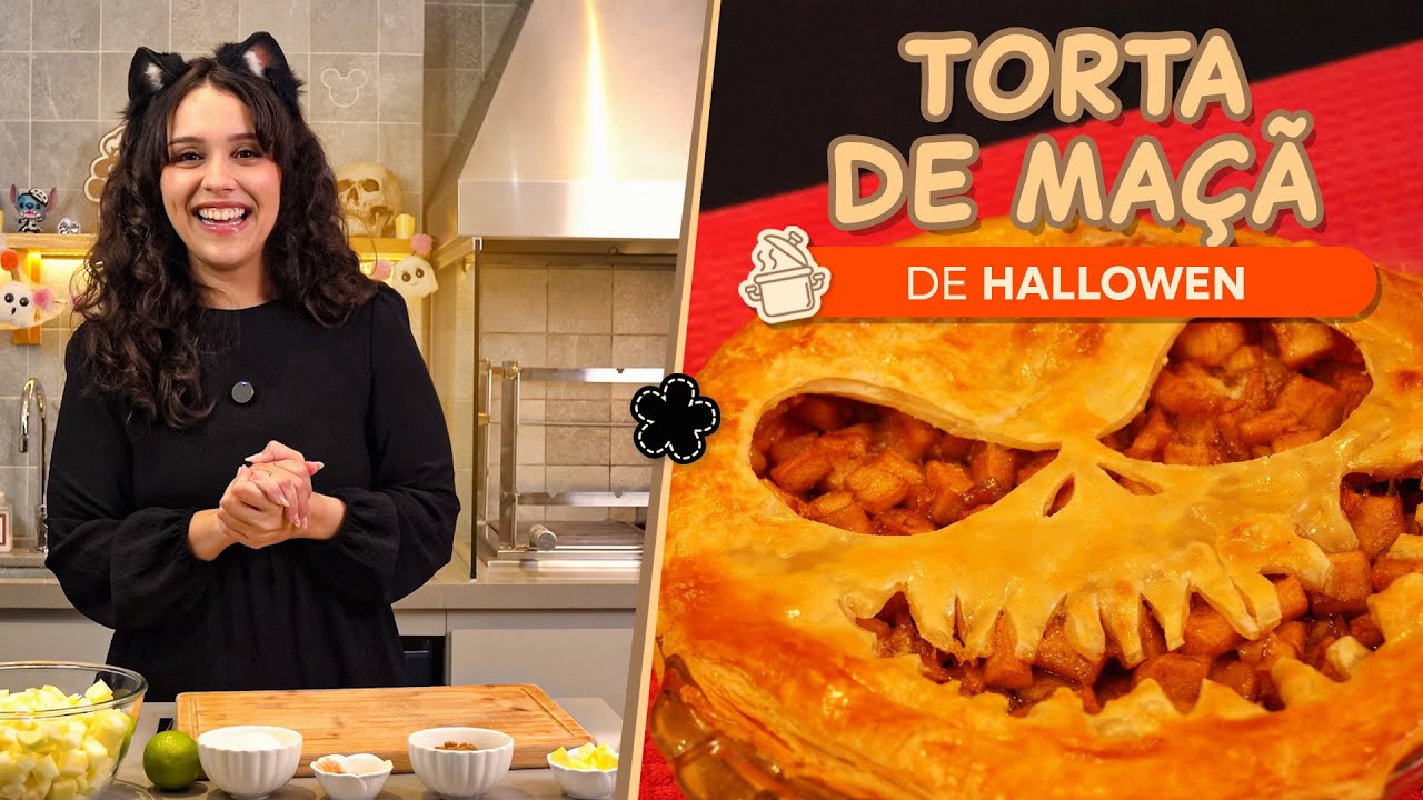 Torta de Maçã - Especial de Halloween (Parte 02) - Maethe Chef