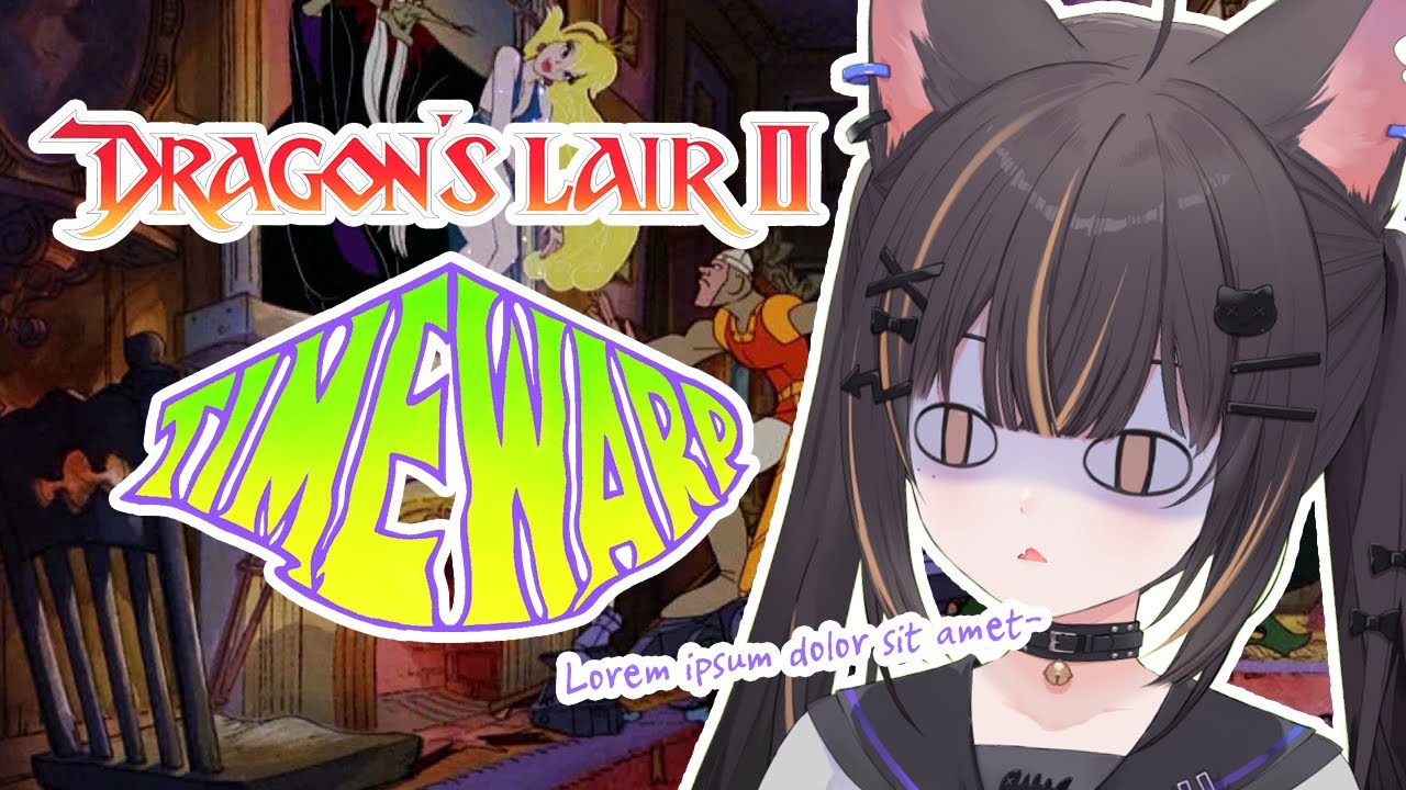 【DRAGON'S LAIR II: TIMEWARP】cat rescues the princess!!!!!