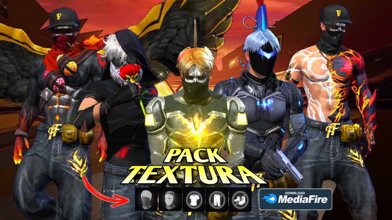 🔥 MEGA PACK DE TEXTURA FREE FIRE 2025 (SEM LAG + ANTI BAN) 🔰 LINK DIRETO | TEXTURA FF