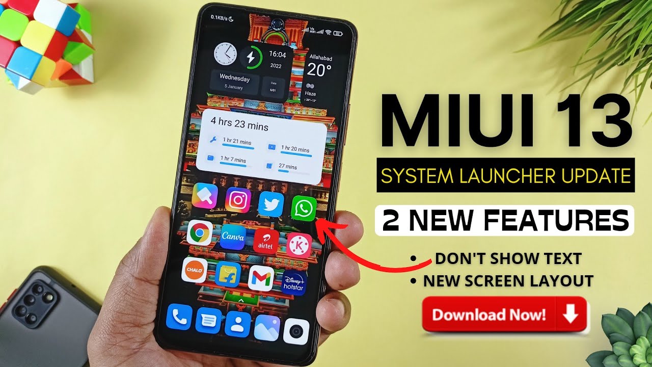 Official MIUI 13 Stable System Launcher New Update with 2 New Features - Install Now