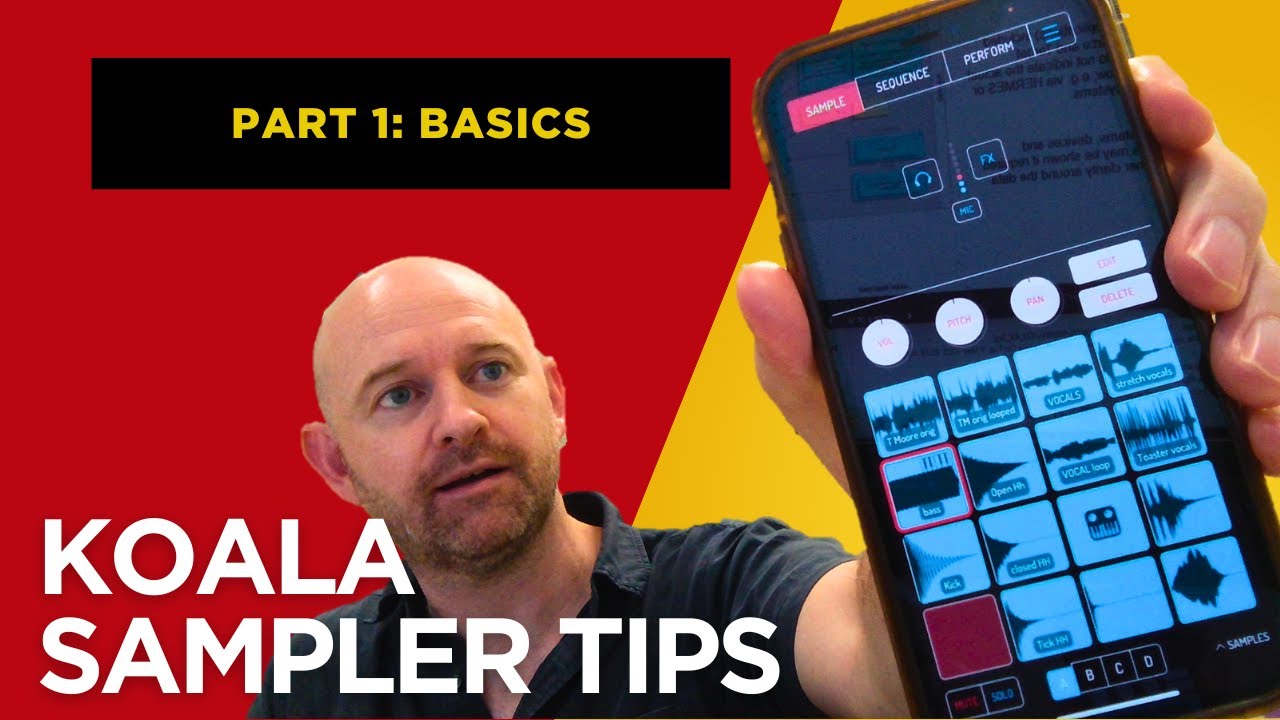 How do you sample music to make a loop in Koala Sampler?