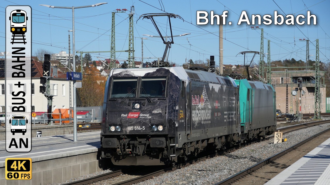 Omnibusse und Züge am Bahnhof Ansbach - Bus- & Trainspotting - 18.03.2025 - Teil 2