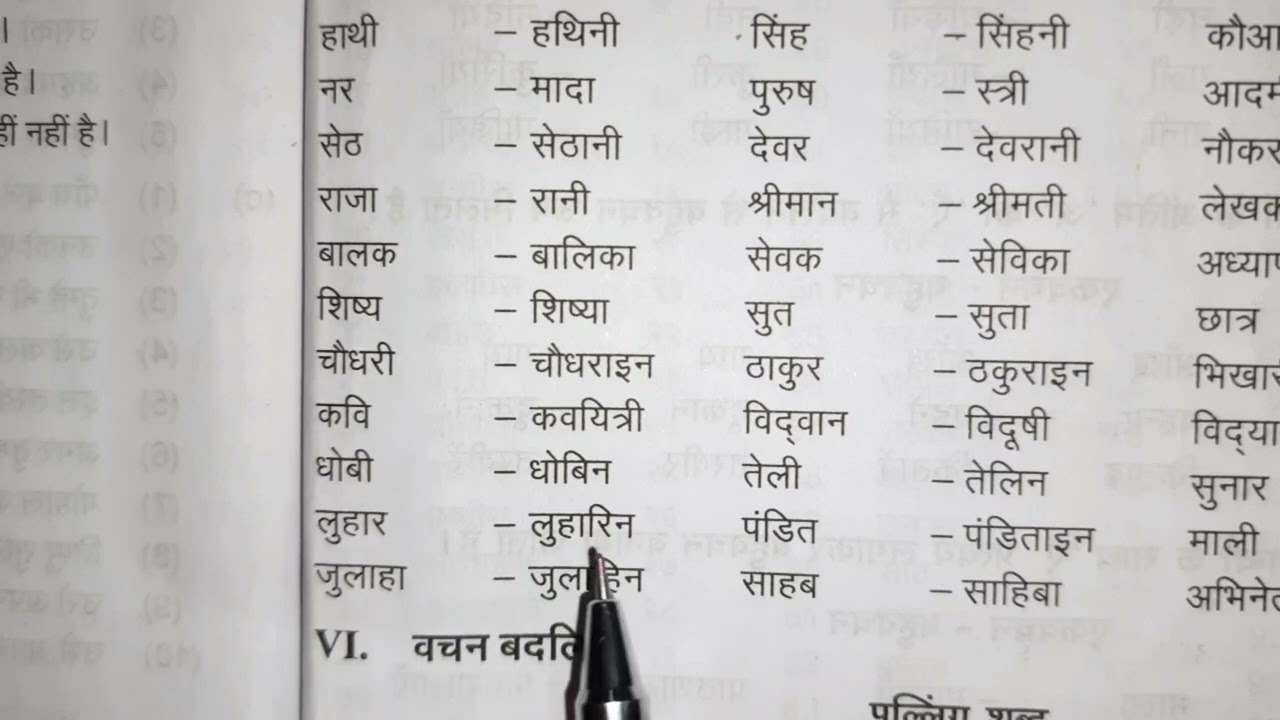 Madhyama New Syllabus - लिंग बदलिए -  in tamil