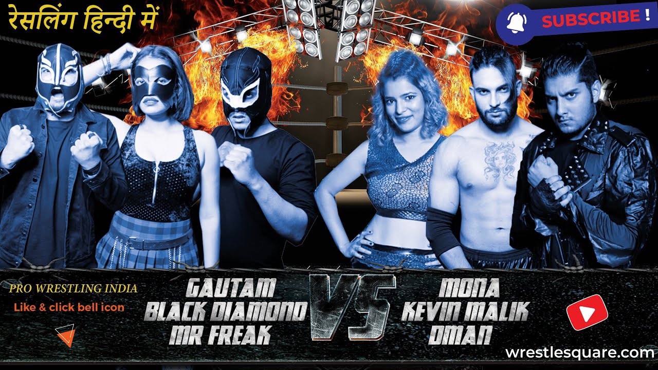 Intergender Match - [Wrestling India] Team of Black Diamond vs Mona (Female Wrestler)