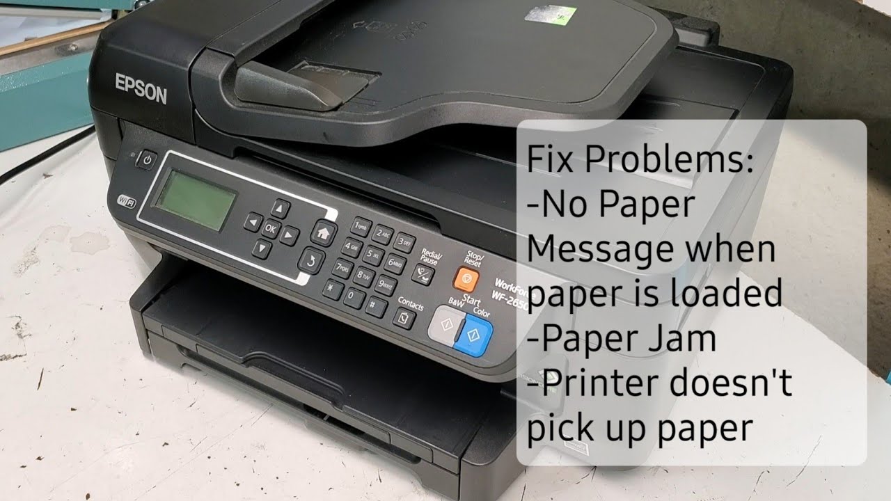 Fix Paper Missing and Jam Problems on Epson Workforce Printers WF-2650 WF-2660 WF-2750 WF-2760