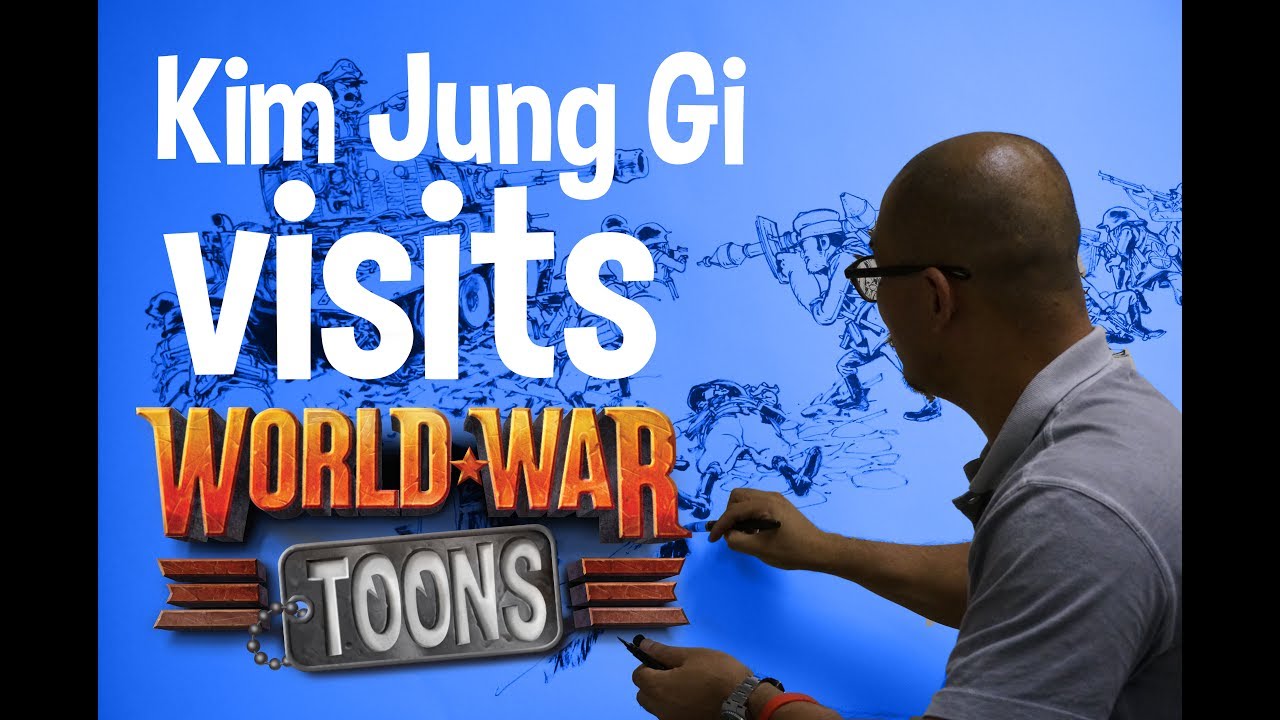 Kim Jung Gi visits and draws World War Toons