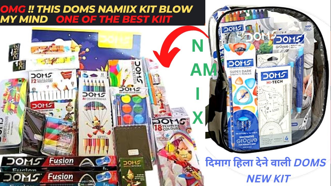 Doms new coloring kit in market | Doms Art & Craft kit | Doms namix color kit | #doms #domskit