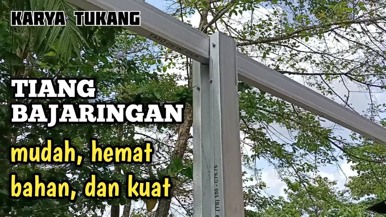 Cara Mudah Buat Motif Tiang Bajaringan Simpel, Hemat Bahan, Dan Kuat