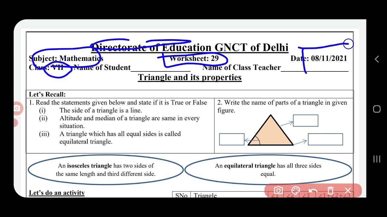 maths worksheet 29 class 7 (8/11/21) English medium|class 7math worksheet29|#mathsworksheet29class7