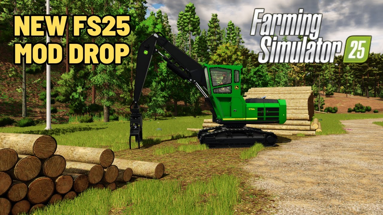 НОВЫЙ лесозаготовительный погрузчик John Deere 3756G MOD | Farming Simulator 25 Лесозаготовки