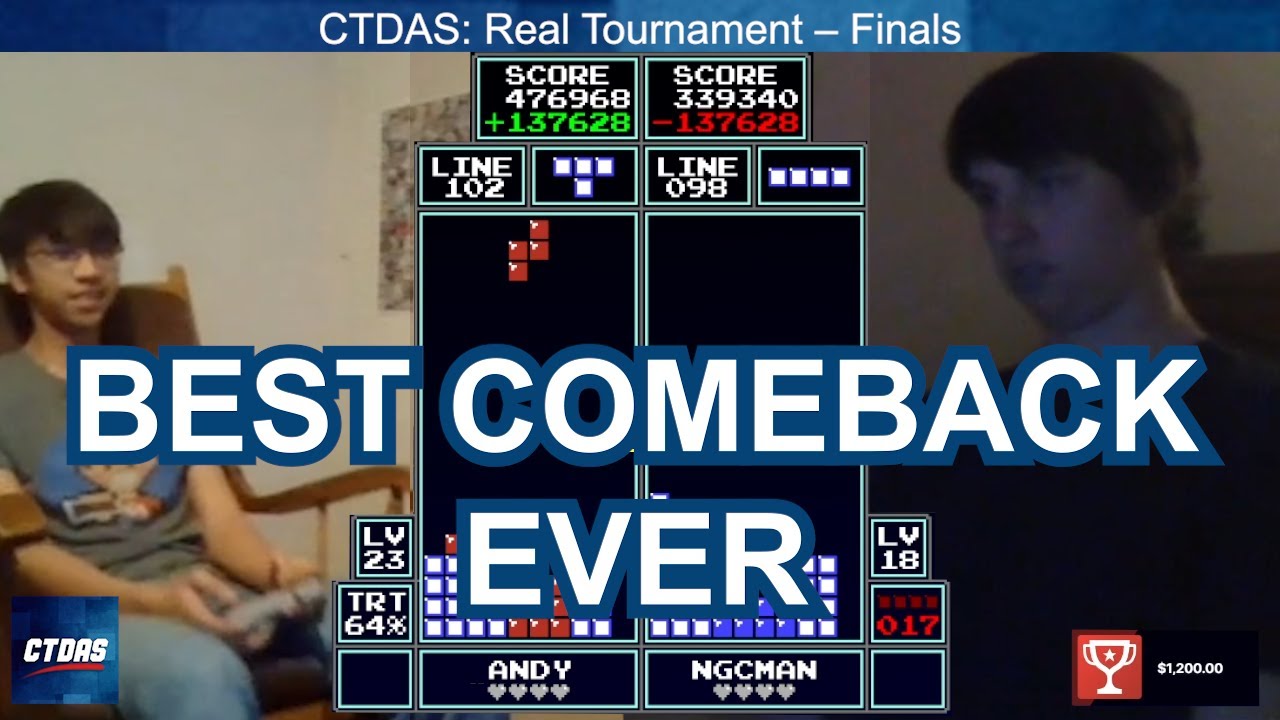 BEST COMEBACK OF ALL TIME!! Andy, NGC Man | Classic Tetris DAS Finals