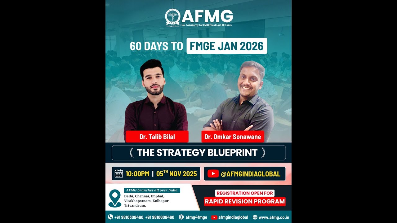 FMGE JAN 2026 – 60 Days STRATEGY SESSION