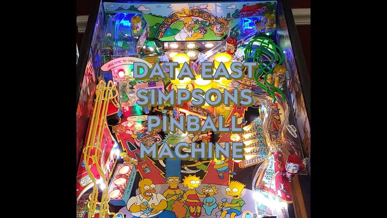 1990 Data East Simpsons Pinball Refurbishment/Shop Out 2025