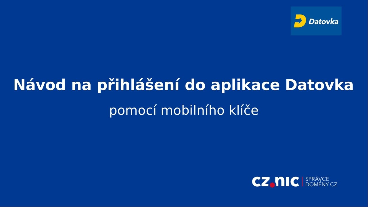 Datovka - N&aacute;vod na přihl&aacute;&scaron;en&iacute; mobiln&iacute;m kl&iacute;čem eGovernmentu do desktopov&eacute; aplikace Datovka