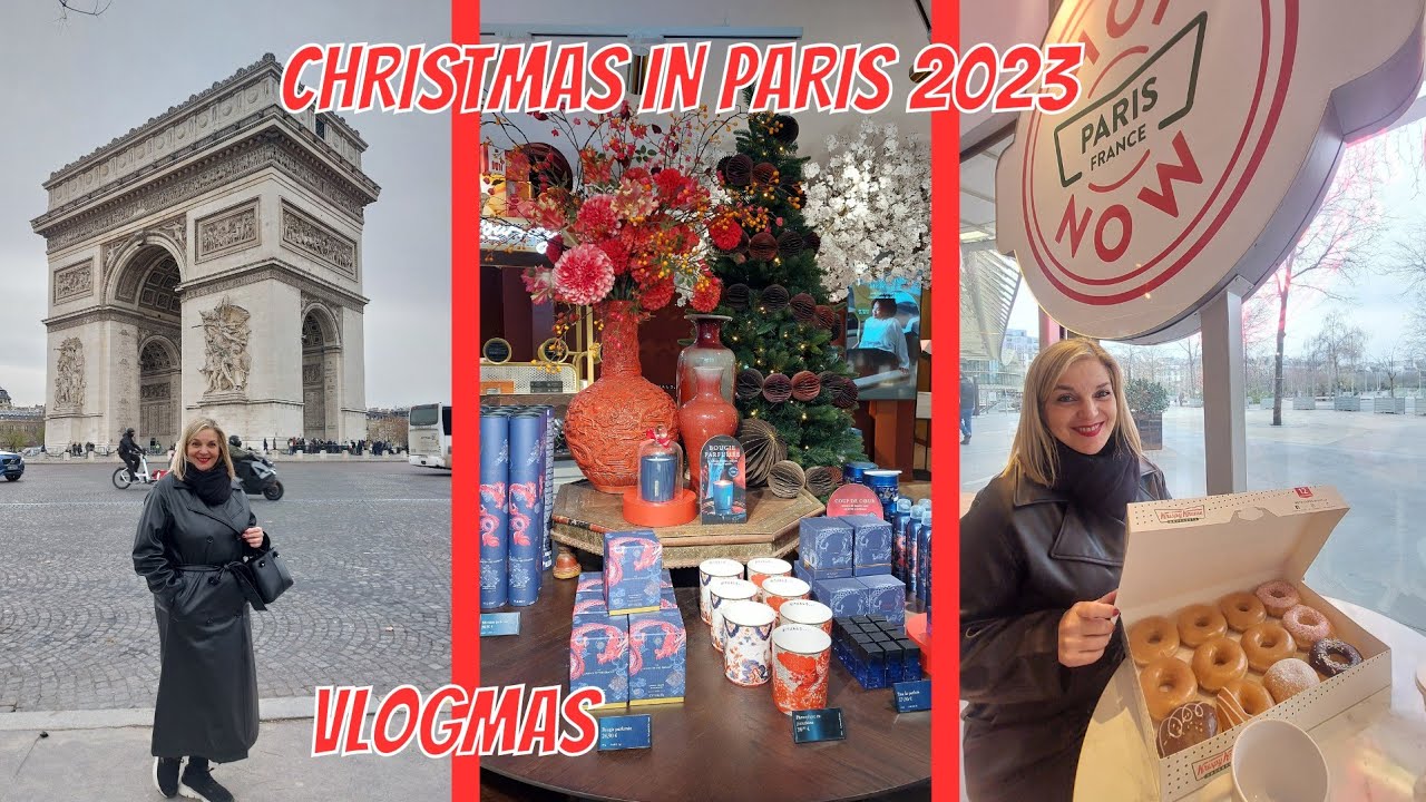 CHRISTMAS IN PARIS 2023 | VLOGMAS 6 PARIS | KRISPY KREME, CHAMPS-ÉLYSÉES..