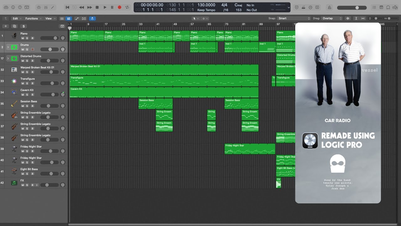 05 - Car Radio - twenty one pilots Instrumental (Logic Pro)