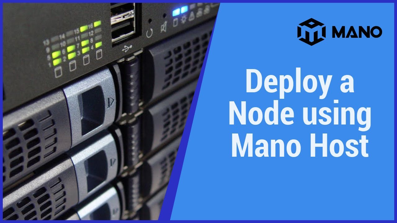 How to use Mano Host to deploy a single masternode