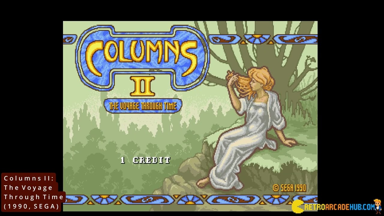 Columns II: The Voyage Through Time (1990, SEGA) for ARCADE