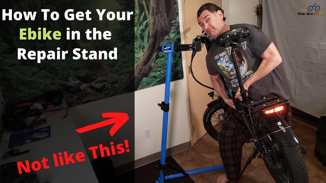 How To Get Your ELECTRIC BIKE in a HOME REPAIR STAND - Lectric XP Walkthrough