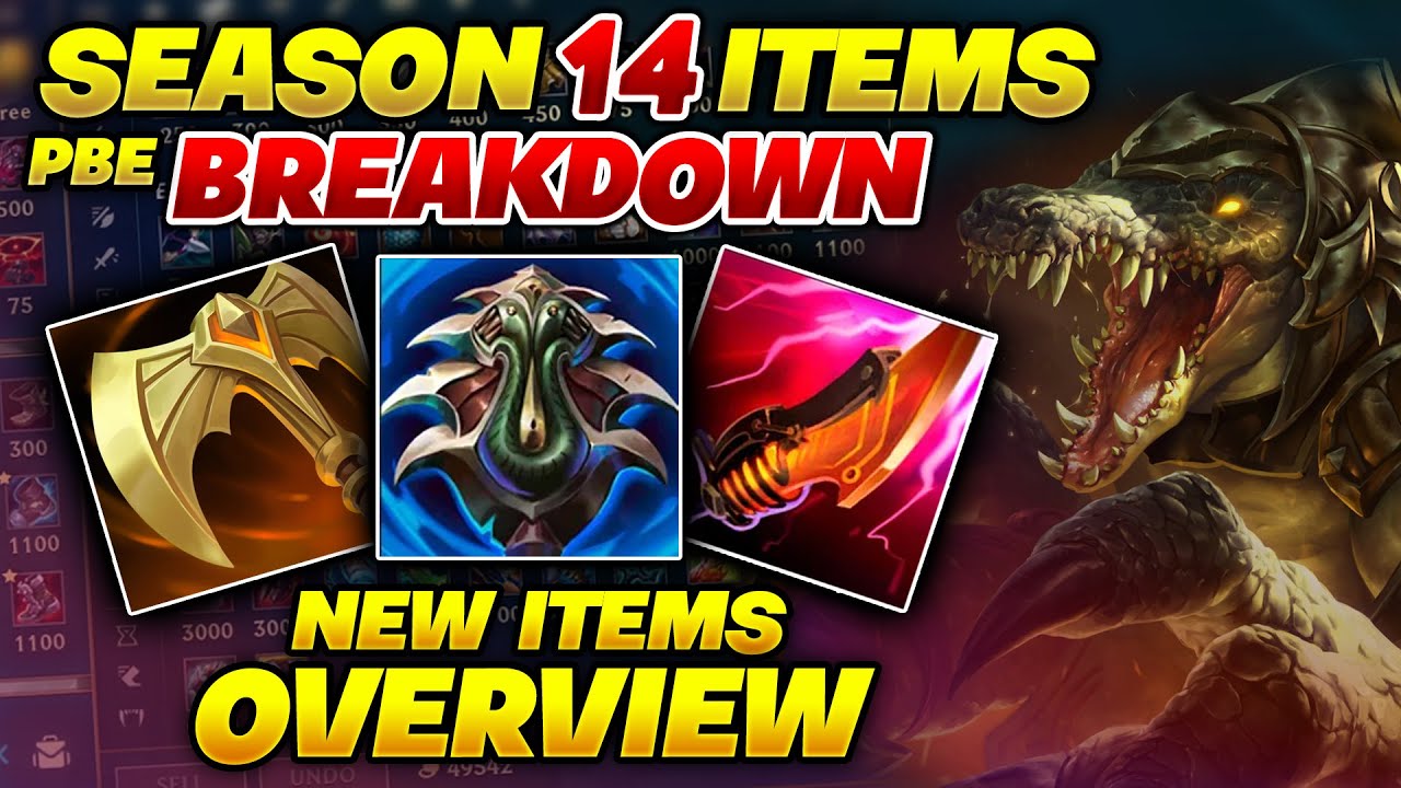 Season 14 Renekton PBE Item Guide BREAKDOWN | Tiamat Active / Items and Playstyles Explained!