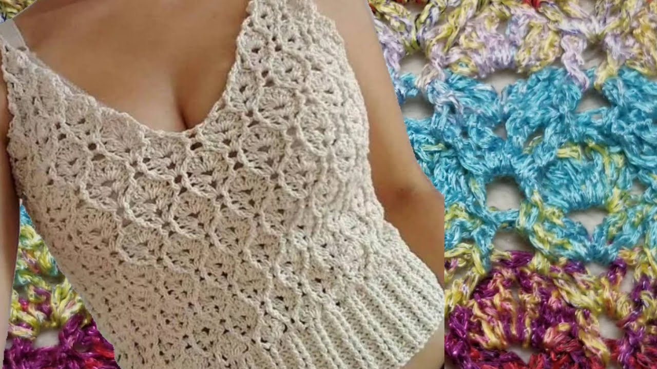 DIY CROCHET PONTO FANTASIA DE 3 CARREIRAS INTERCALADOS EM 3D EASY CROCHET
