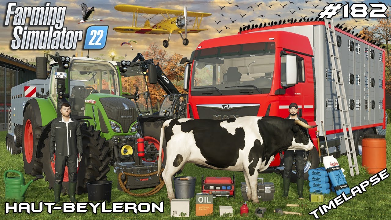 MOVING COWS IN 1.000.000€ COWSHED | Animals on Haut-Beyleron | Farming Simulator 22 | Episode 182