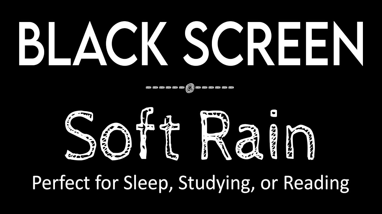 Soft Rain Sounds for Instant Sleep & Relaxation Black Screen | Rain for Restful Sleep